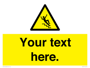 Custom Slippery Stairs Sign